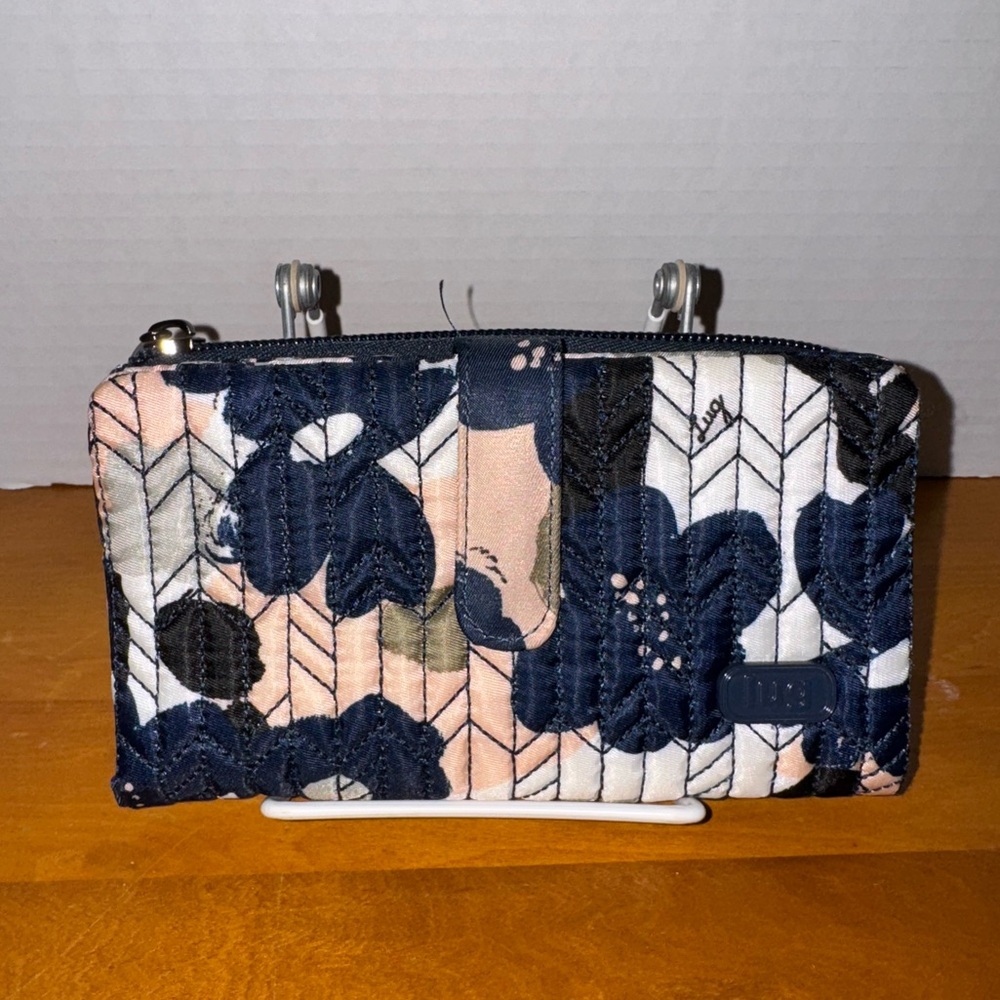 Lug Tram Quilted Wallet in Floral Multi